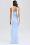 Corset Top With Long Scarves And Body-con Midi Skirt Set-Outfit