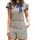 New Summer Wish Slim Fashion Retro Women's Shirt And Trousers Set-Outfit