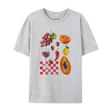 Fruit Wine Printed Graphic Tee-Outfit