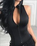 Front Solid Sleeveless