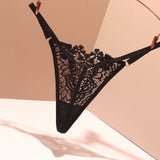 Fongt T-Tong Trousers Women Can Adjust The Size Of Embroidered Trousers Head Tone Hollow Thin With A Line Of T Pants Woman