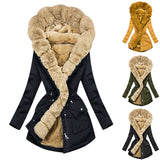 Fongt Autumn And Winter Coat Women's Warm Wool Hooded Jacket MG622