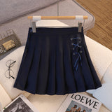 Fongt 100-Fold Skirt Women's New Dress With White Half-Dress Korean Version Of The College Style Skirt A Skirt