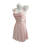 Fongt Sexy Pajamas Pure Lust Women 2025 New Summer High-End Sling Collar Large-Size Sling Chest Pad Ice Silk Berth Skirt