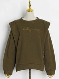Fongt Top Women 2025 Spring Season New Comfortable Leisure Loose Thin Collar Embroidery Jacket