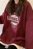 Brooklyn Graphic Crew Sweatshirt-Outfit