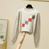 Long Sleeve Knitwear Sweaters Fashion Stacked