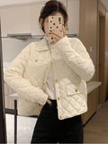 Autumn Ultra Light Warm Casual Coat Parka Female Puffer Jacket Women Vintage Small Fragrance Parka Warm Short Coat
