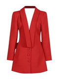 Fongt Style Small Suit 2024 New Fashion Sexy Slim V Neck Show Thin Long Sleeve Design Sense Suit Jacket Female-Outfit