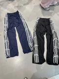 Lace Stripe Bow Trackpants-Outfit