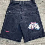 Denim Shorts Men's Spring / Summer 2024 Trendy Denim Trousers Loose Casual Trousers-Outfit