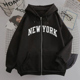 Fongt New Zipper Hoodie Los Angeles California Coat Top
