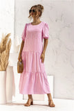Sleeve Dot Plaid Urban Style Loose Stitching Long
