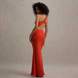 Fongt Summer Sexy Shoulder-To-Shoulder-Back Tective Dress Stylish Solid-Colored Strap-Nrinking Folding Dress