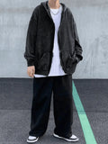 Vintage Oversize Washed Zip Up