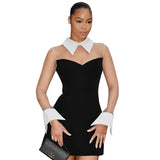 Fongt Women's Spring And Summer Shirt Clip Nets Ning Tipper A-Dress Line