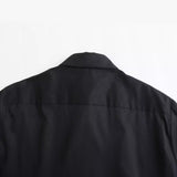 New Transparent Hard Gauze Spliced Loose Shirt 8774204-Outfit