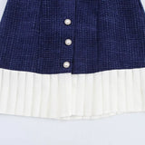 Fongt Homemade New Women's Dress Classic Chest-Bunted Bows Little Xiangfeng Heavy Industry Dress