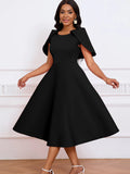 Fongt New Fashion Temperament Famous Banquet Party Dress Dress Cape Dress Dress
