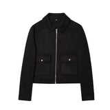 Fongt Women's Dress 2025 Autumn Zipper Collar Long-Sleeved Jacket Baseball Jacket Women L52255
