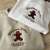 Christmas Cookie Embroidered Sweatshirt-Outfit