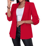 Fongt Explosion Autumn And Winter Long Sleeve Solid Color Cardigan Suitcase
