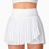 Fongt Tennis Skirt Running Yoga Badminton Short Skirt With Safety Pants Zipper