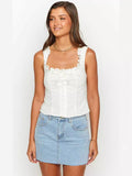 Fashion Tweed Embroidered Top 2025 Spring And Summer New
