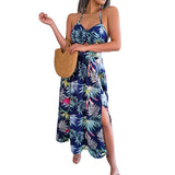 Spring/Summer Flower Sleeveless Hanging Sleeves Vacation Beach