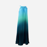 New-Coming Spring Summer Spaghetti Strap Sleeveless A-Line Ankle-Length O-Neck Women Dresses Holiday Beach
