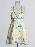 Fashion Sexy Dress Women 2025 New Sleeveless Short Dress Embroidered High-End Sling