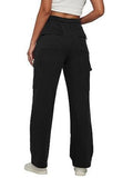 Fongt New Long Loose Trousers Leisure Sports High-Waist Trousers Show Skinny Straight Broad-Legged Trousers Women