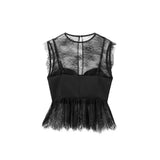 Fongt Female Spliced Lace Top 8958942-Outfit