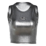 Spring 2024 New Women's Sexy Hottie Vertical Stripe Sleeve Sling Sling Small