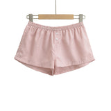 Fongt Women's Clothing 2025 Summer New Simple High-Waisted Loose Leisure Lattice Shorts