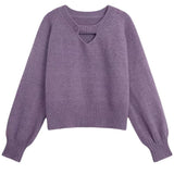 Wind Retro Red Head Sweater Female Qiu Dong New Korean Version Loose Show Thin Long Sleeve Jacket Female-Outfit