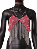 Fongt Type Sequins Slim Short Money Inside The Sling Type Anti-Light Black Small Vest