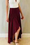 Color Women's Ruffled Irregular Elegant Summer Wear Fashion