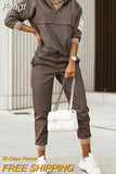 Autumn Lady Casual Long Pants Suit Women Patchwork Zip Top Print Trousers Set Loose High Waist Pants Two Piece Set