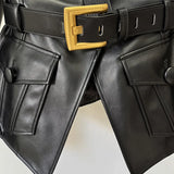 Fongt Early Autumn New Star Fashion Belt Repair Leather Jacket Jacket