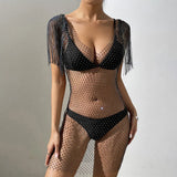 Fongt Spring/Summer Sexy Diamond Ass Cover Dress