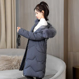 Large Size Medium Long Cotton-Padded Clothes Women 2021 New Cotton Clothes Women's Fat Mm Loose Thin Cotton-Padded Jacket And Fat-Outfit