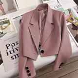 Fongt Spring And Autumn Jade Green Season New Students Versatile Small Suit Fashion Girl-Outfit