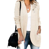 Fongt Exclusively For The Autumn And Winter New Ladies Fashion Long Sleeve Pocket Sweater Knit