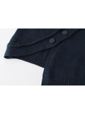 Cardigan Sweaters For Women Irregular Solid Loose O-Neck Korean Vintage Long-Sleeved Female Knit Cardigans Coat