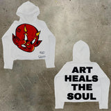 Men's Hoodie Y2K Original Hip-Hop Cartoon Graphic Print Pullover Fashion Leisure Loose Sports Shirt Man-Outfit