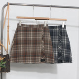 A Large Number Of Hairy Skirt Women Autumn And Winter Tlings Irregular High-Waisted A Short Skirt