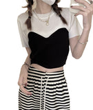 College Style T-Shirts For Women's Summer New Summer New Net Red Explosion Short-Sleeved Blouse