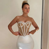 Fongt Sexy Chest-Wielding Boobs Blouse Women 2024 Summer Fashion Hottie