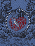 Heart Rhinestone Rib Crop Tank Top-Outfit